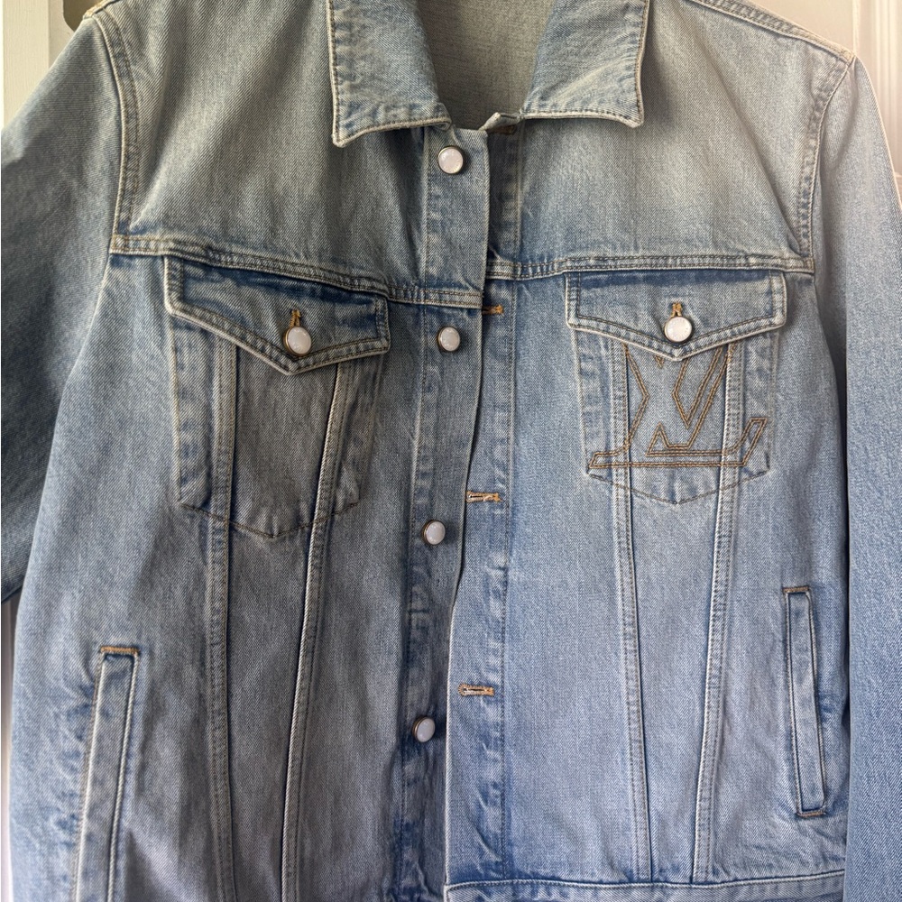 Louis Vuitton Light Blue Denim Jacket and jeans